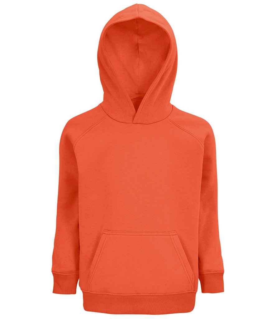 SOL'S Kids Stellar Organic Hoodie in Burnt Orange, front view