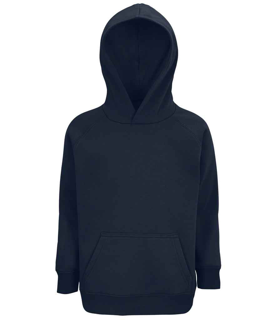 SOL'S Kids Stellar Organic Hoodie in French Navy, front view