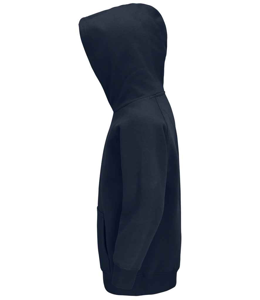 SOL'S Kids Stellar Organic Hoodie in French Navy, side view