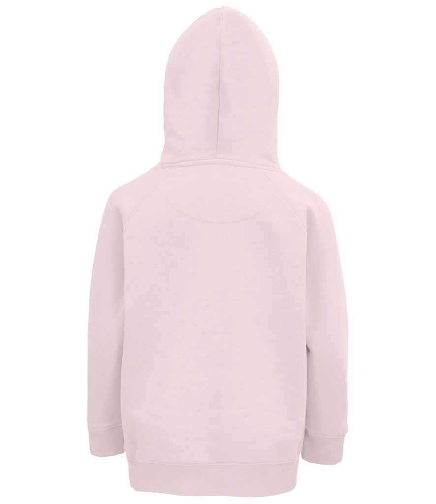 SOL'S Kids Stellar Organic Hoodie in Pale Pink, back view