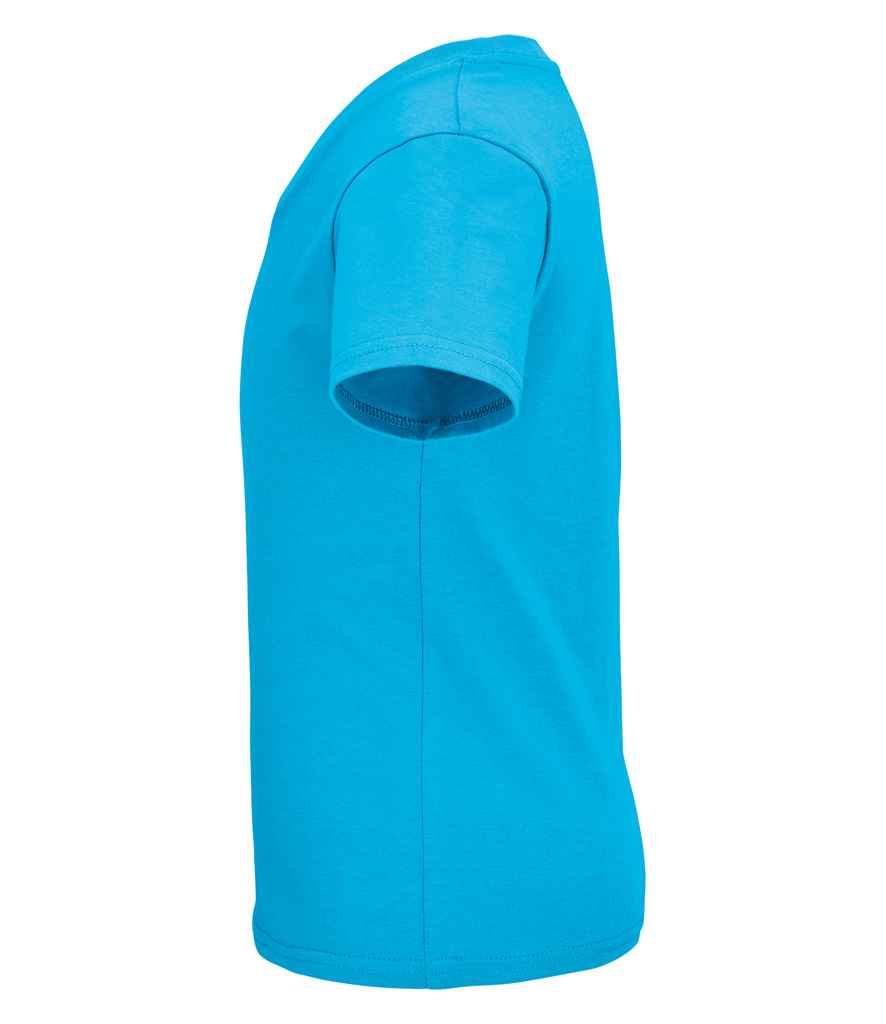 SOL'S Kids Pioneer Organic T-Shirt in Aqua, side view