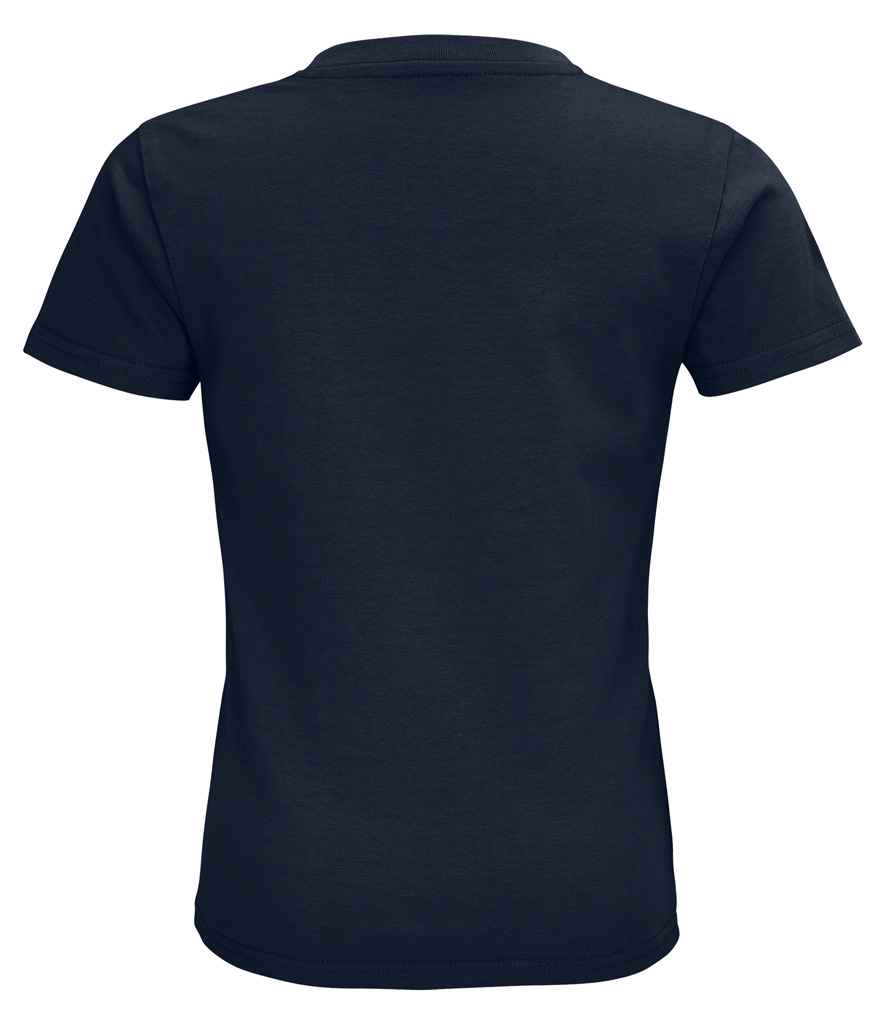 SOL'S Kids Pioneer Organic T-Shirt in French Navy, back view