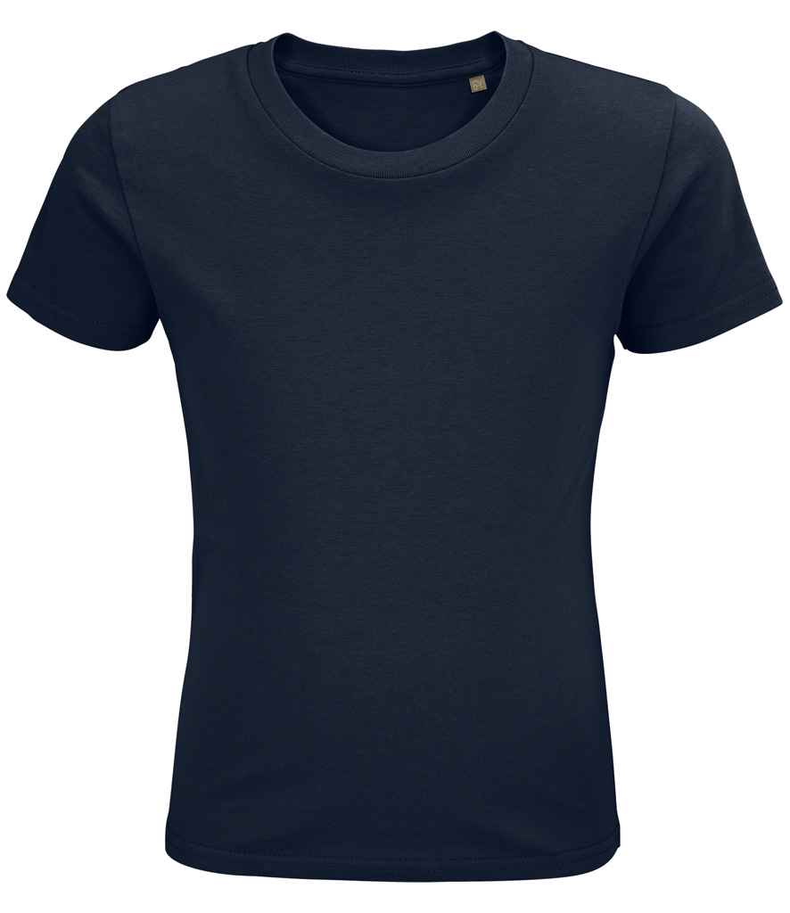 SOL'S Kids Pioneer Organic T-Shirt in French Navy, front view