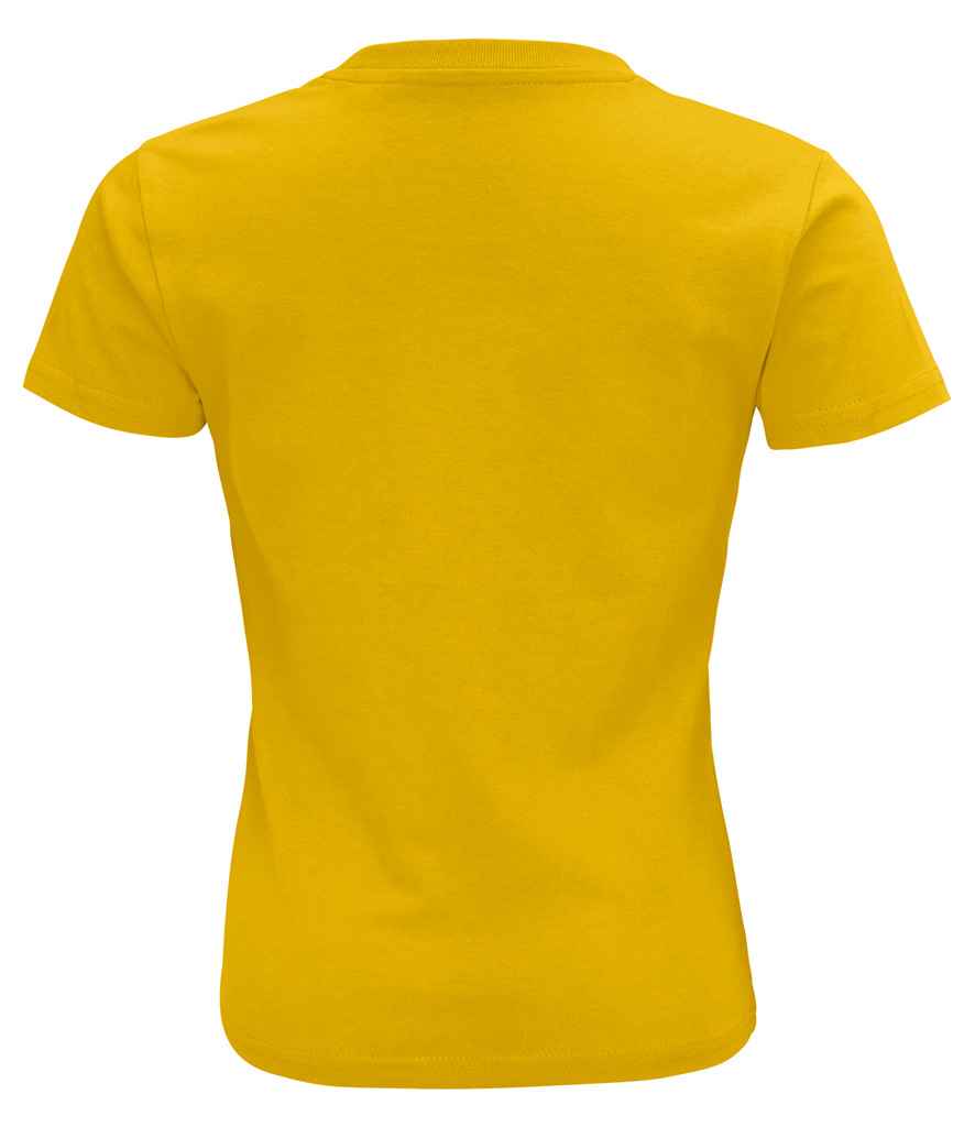 SOL'S Kids Pioneer Organic T-Shirt in Gold, back view