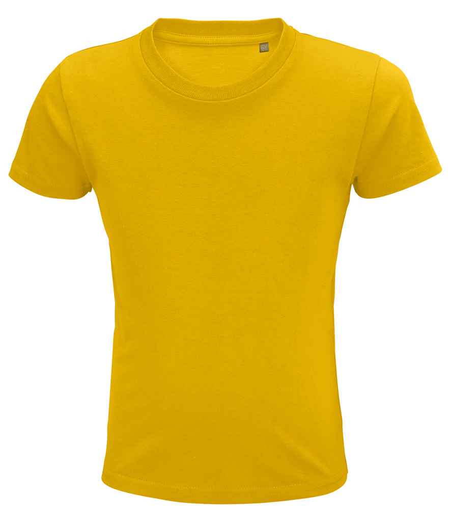 SOL'S Kids Pioneer Organic T-Shirt in Gold, front view
