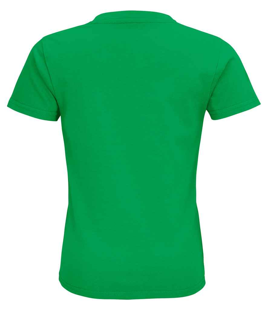 SOL'S Kids Pioneer Organic T-Shirt in Kelly Green, back view