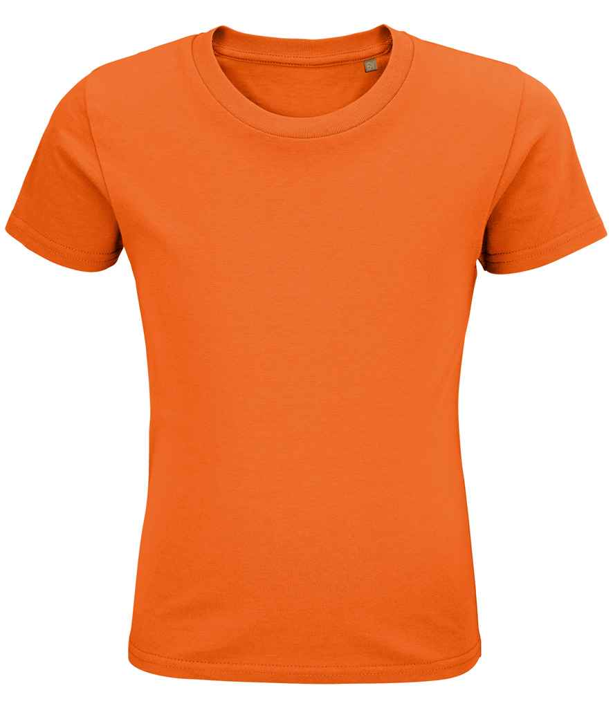 SOL'S Kids Pioneer Organic T-Shirt in Orange, front view
