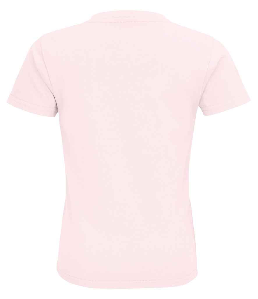 SOL'S Kids Pioneer Organic T-Shirt in Pale Pink, back view