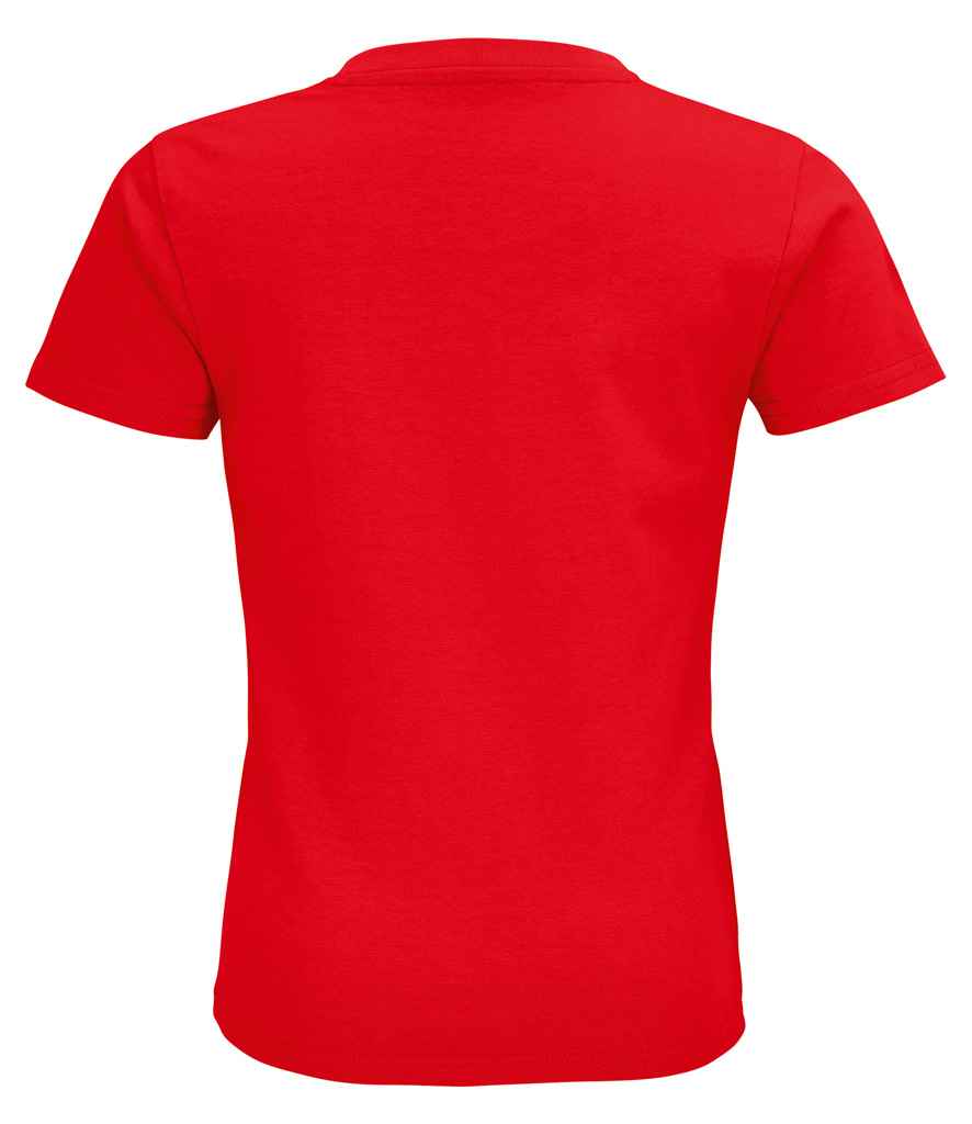 SOL'S Kids Pioneer Organic T-Shirt in Red, back view