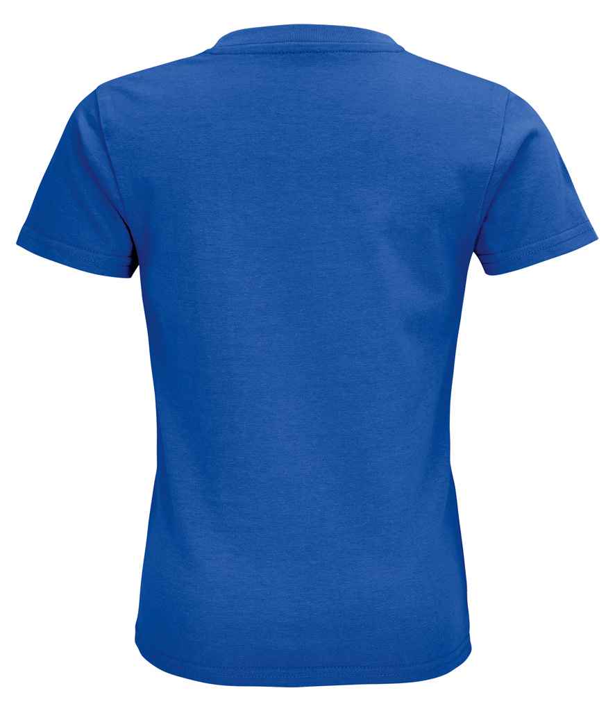 SOL'S Kids Pioneer Organic T-Shirt in Royal Blue, back view