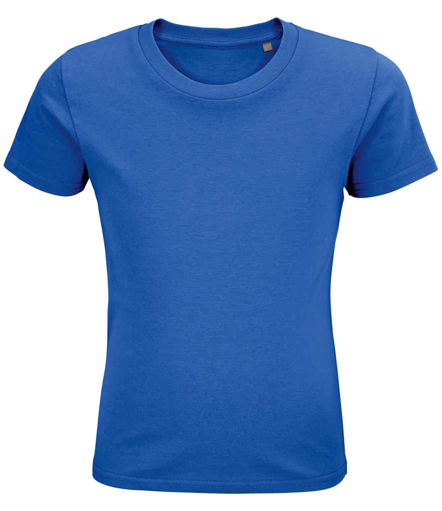 SOL'S Kids Pioneer Organic T-Shirt in Royal Blue, front view