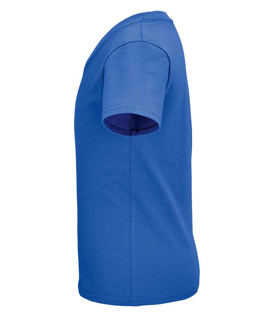 SOL'S Kids Pioneer Organic T-Shirt in Royal Blue, side view
