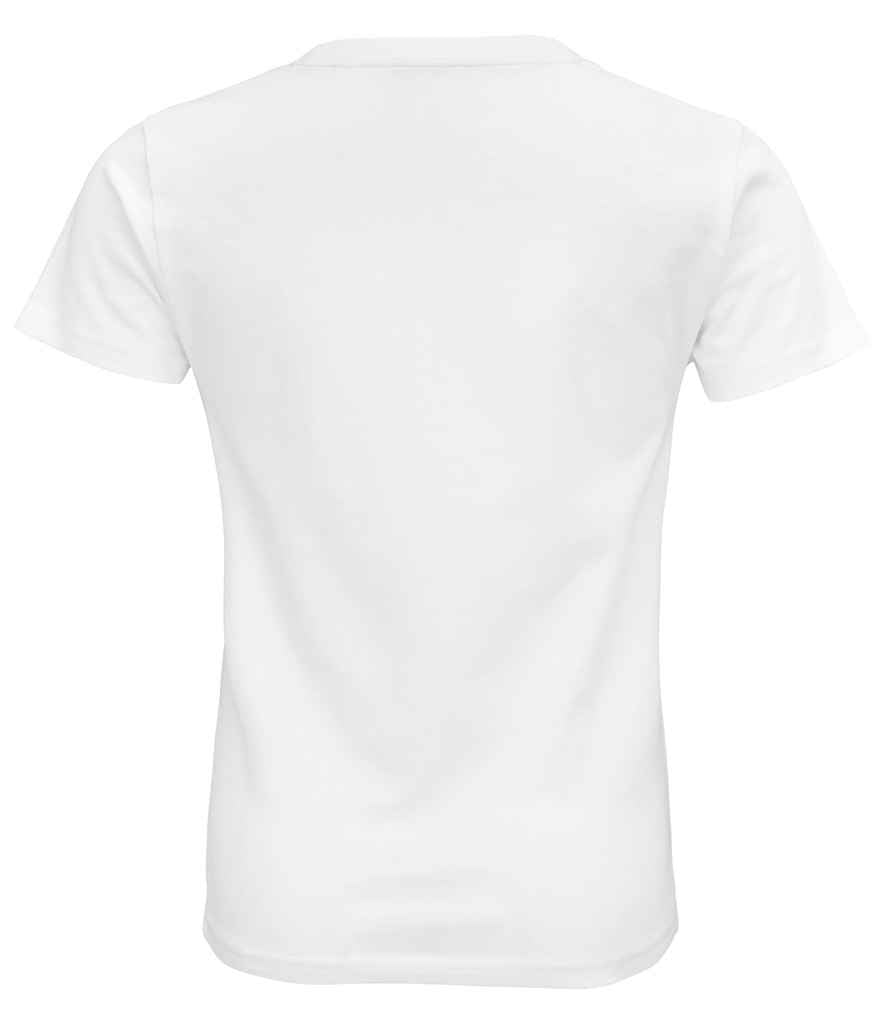 SOL'S Kids Pioneer Organic T-Shirt in White, back view