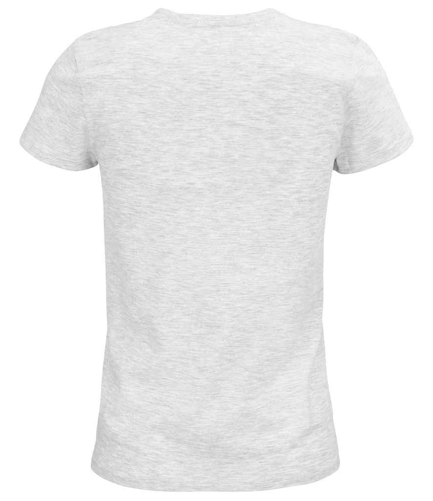 SOL'S Ladies Pioneer Organic T-Shirt in Ash, back view