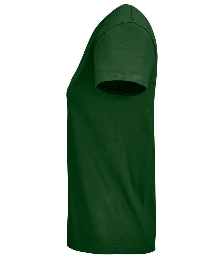 SOL'S Ladies Pioneer Organic T-Shirt in Bottle Green, side view