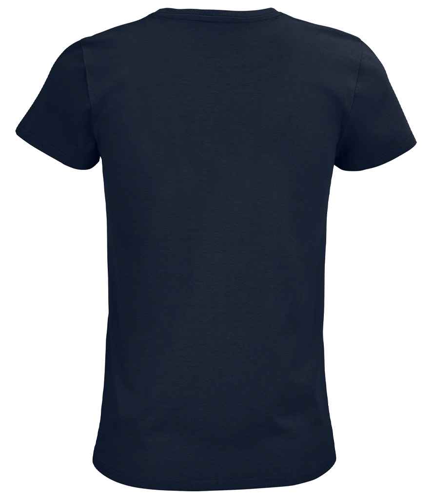 SOL'S Ladies Pioneer Organic T-Shirt in French Navy, back view