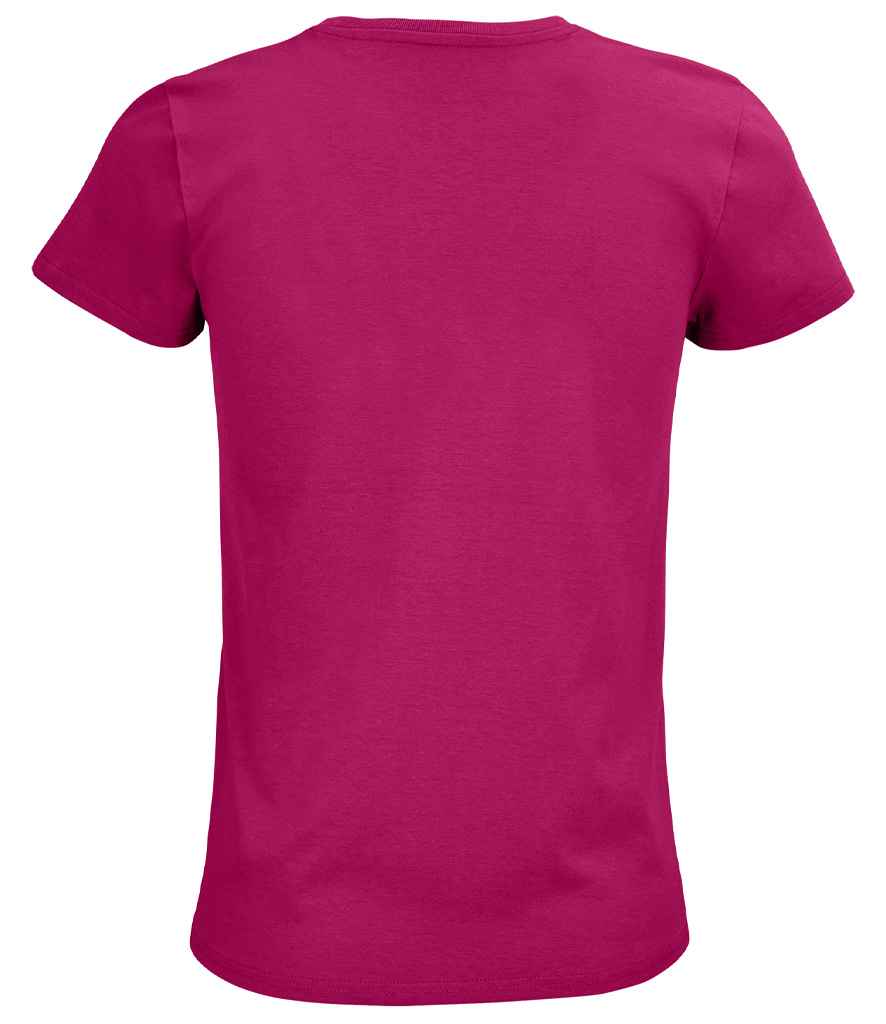 SOL'S Ladies Pioneer Organic T-Shirt in Fuchsia, back view