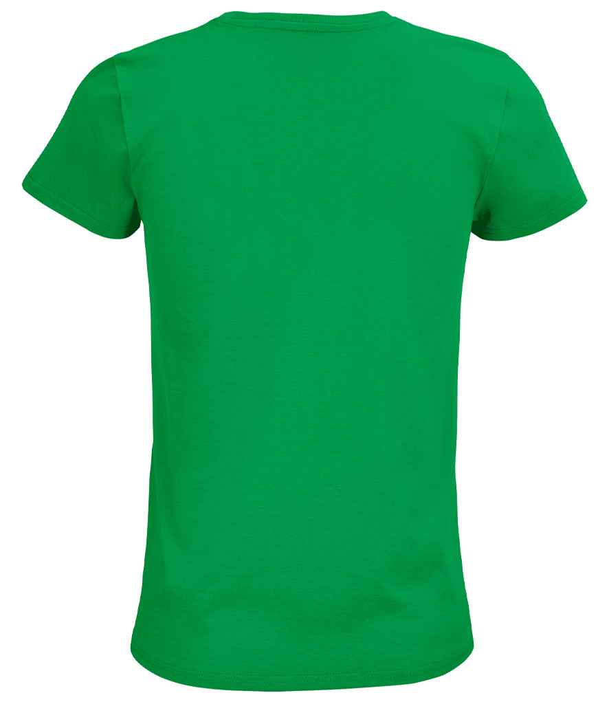 SOL'S Ladies Pioneer Organic T-Shirt in Kelly Green, back view