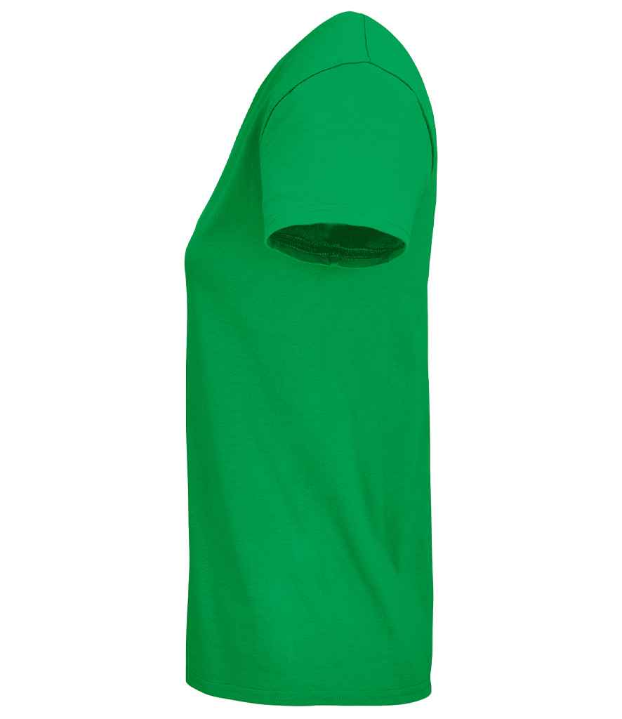 SOL'S Ladies Pioneer Organic T-Shirt in Kelly Green, side view