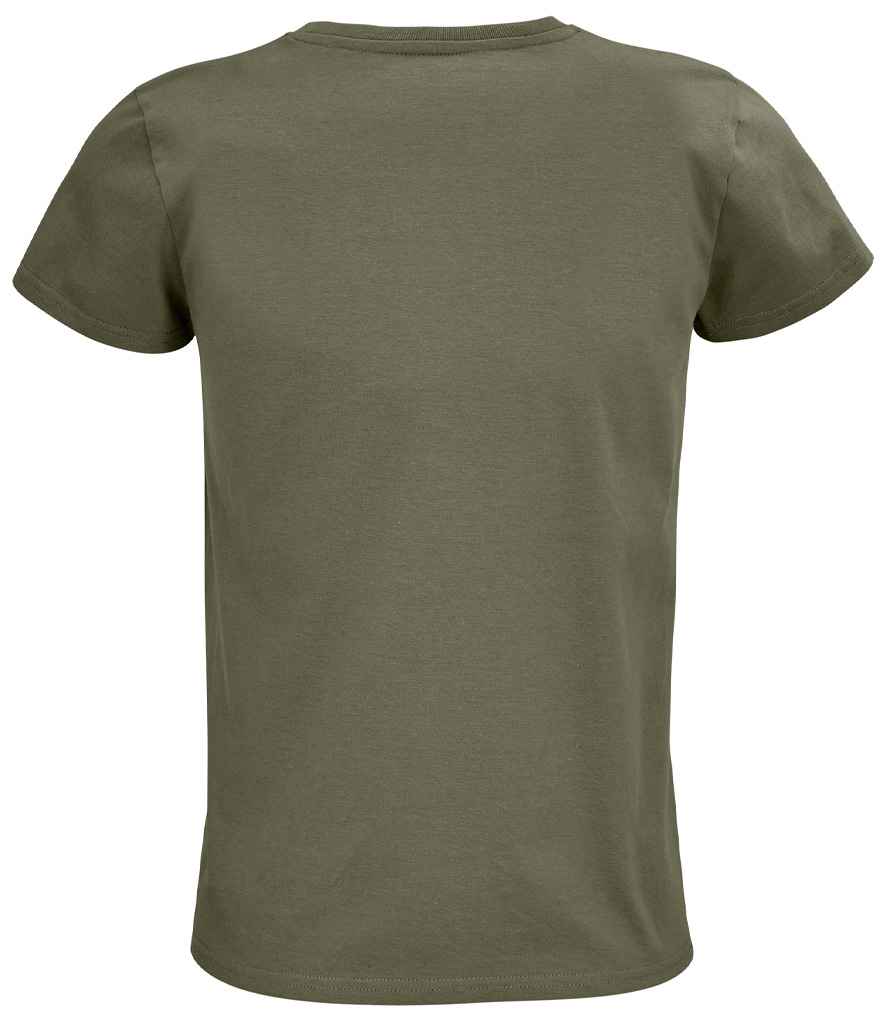 SOL'S Ladies Pioneer Organic T-Shirt in Khaki, back view