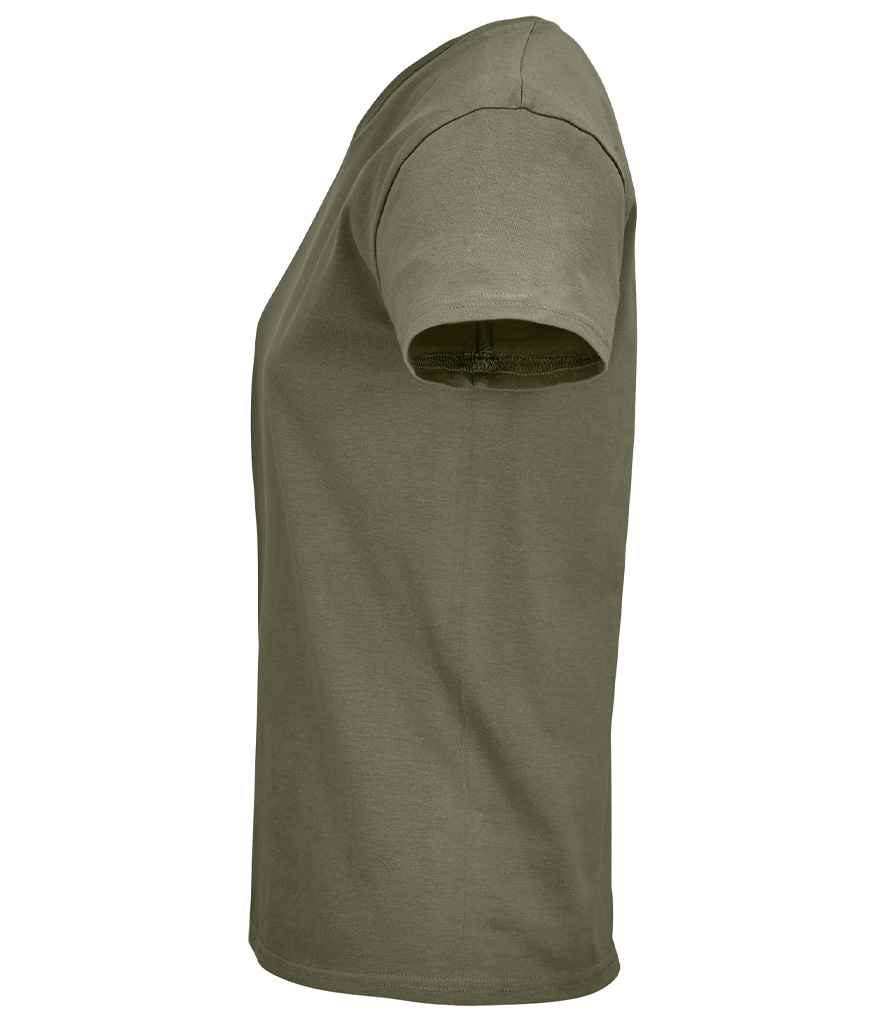 SOL'S Ladies Pioneer Organic T-Shirt in Khaki, side view