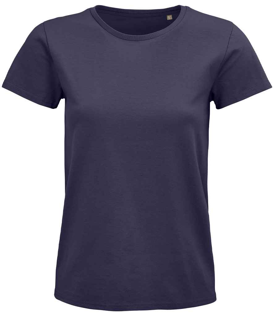 SOL'S Ladies Pioneer Organic T-Shirt in Mouse Grey, front view
