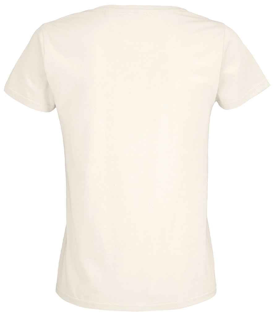 SOL'S Ladies Pioneer Organic T-Shirt in Off White, back view