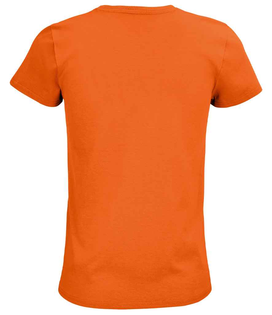 SOL'S Ladies Pioneer Organic T-Shirt in Orange, back view