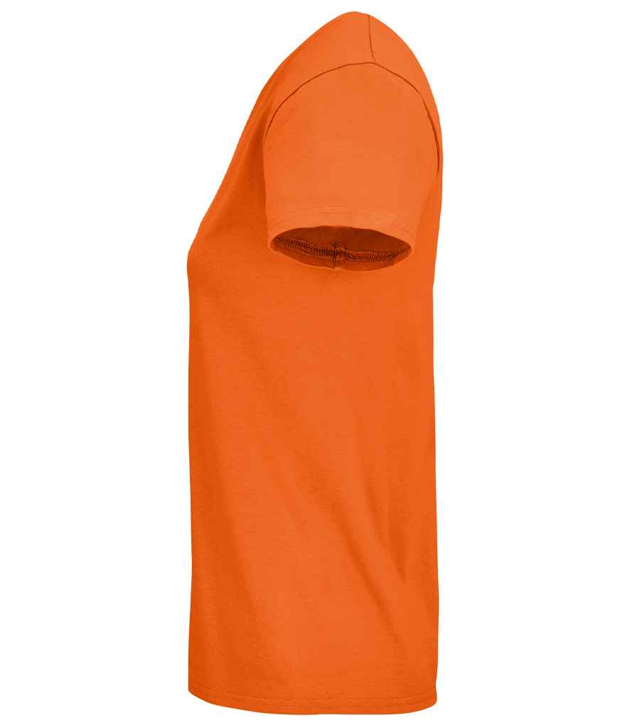 SOL'S Ladies Pioneer Organic T-Shirt in Orange, side view