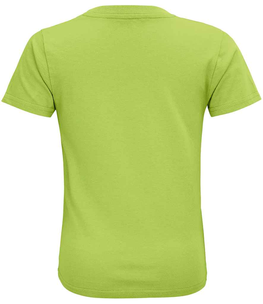 SOL'S Kids Crusader Organic T-Shirt in Apple Green, back view