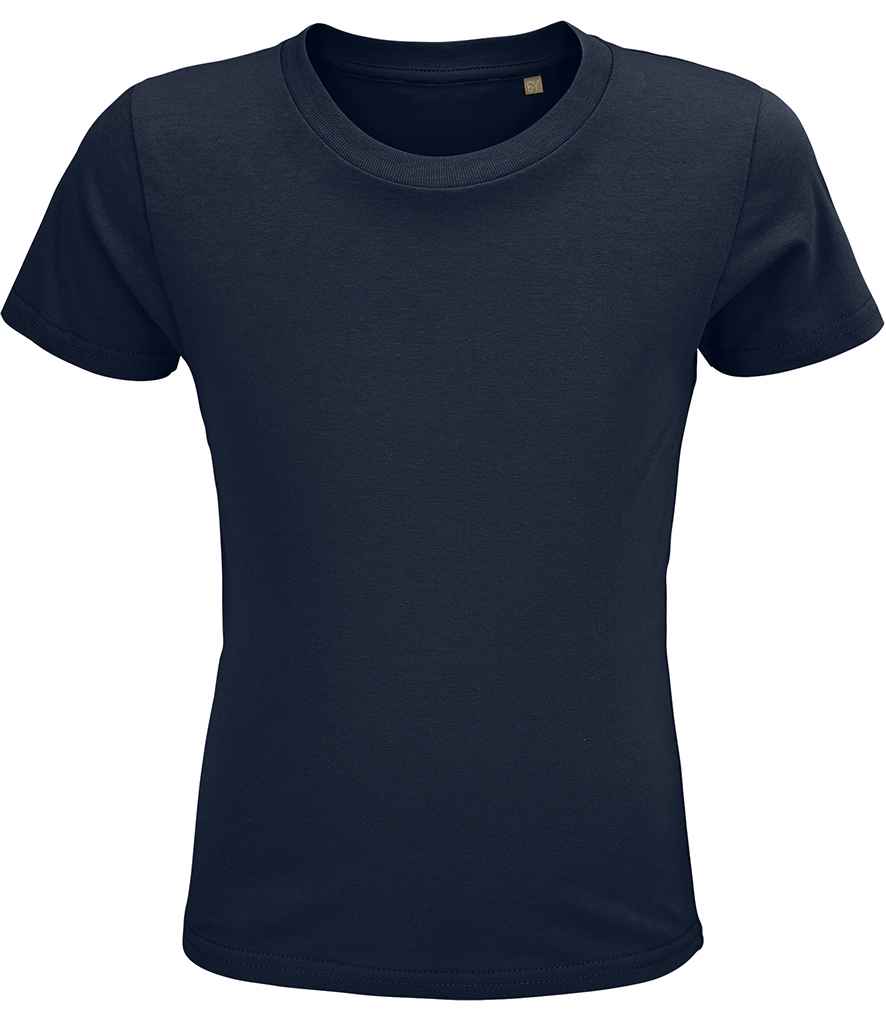 SOL'S Kids Crusader Organic T-Shirt in French Navy, front view