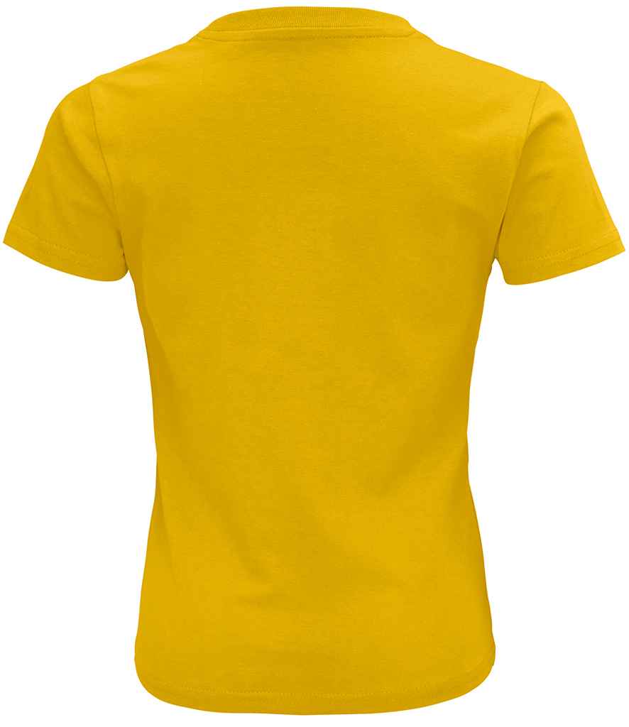 SOL'S Kids Crusader Organic T-Shirt in Gold, back view
