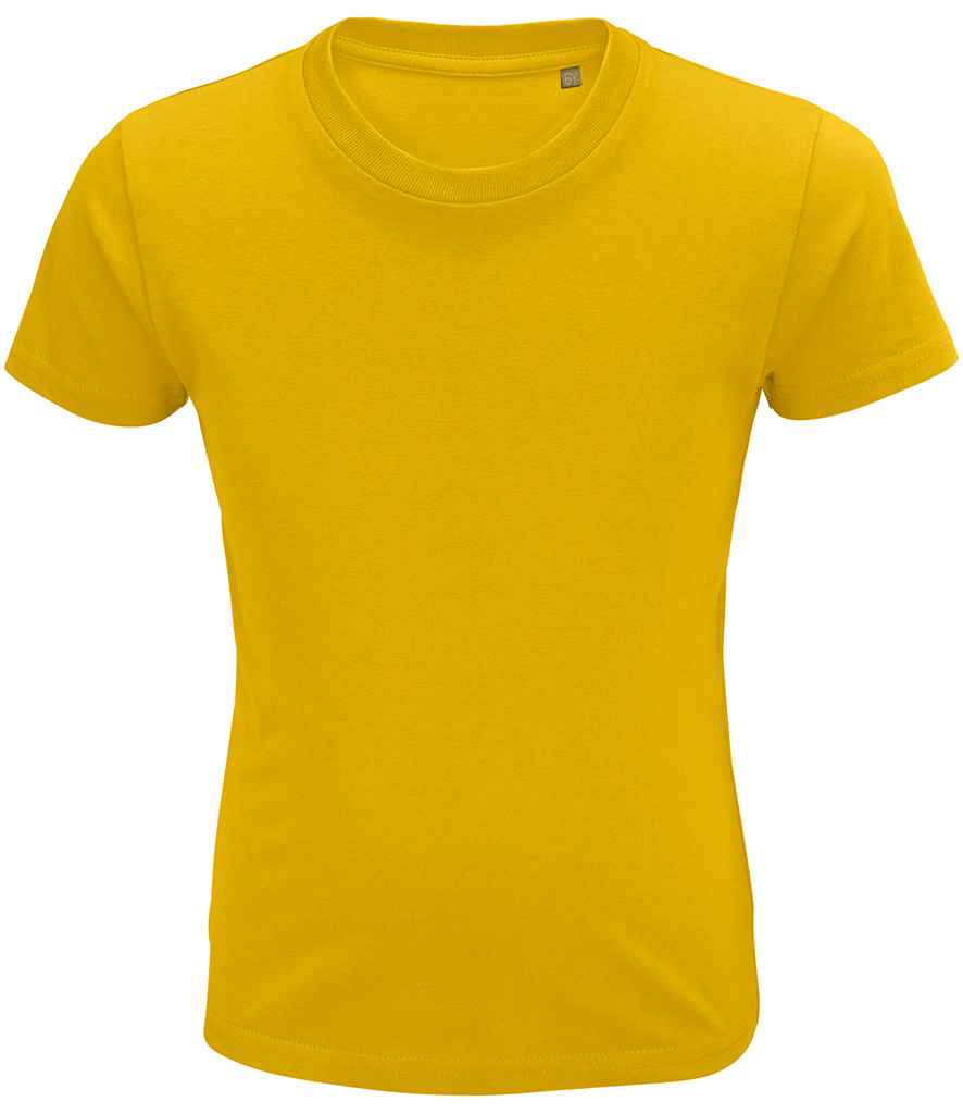 SOL'S Kids Crusader Organic T-Shirt in Gold, front view