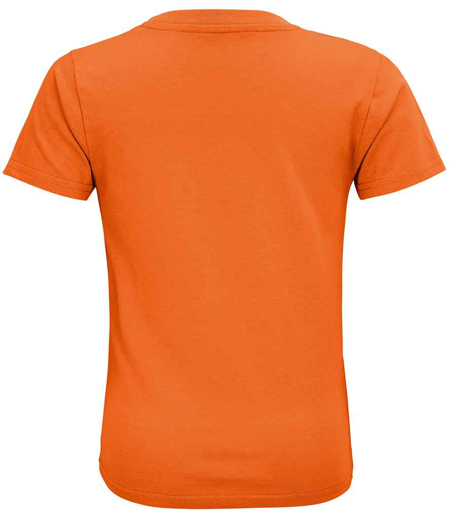 SOL'S Kids Crusader Organic T-Shirt in Orange, back view