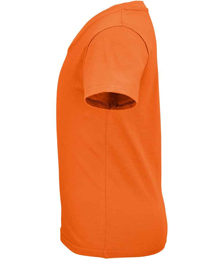 SOL'S Kids Crusader Organic T-Shirt in Orange, side view