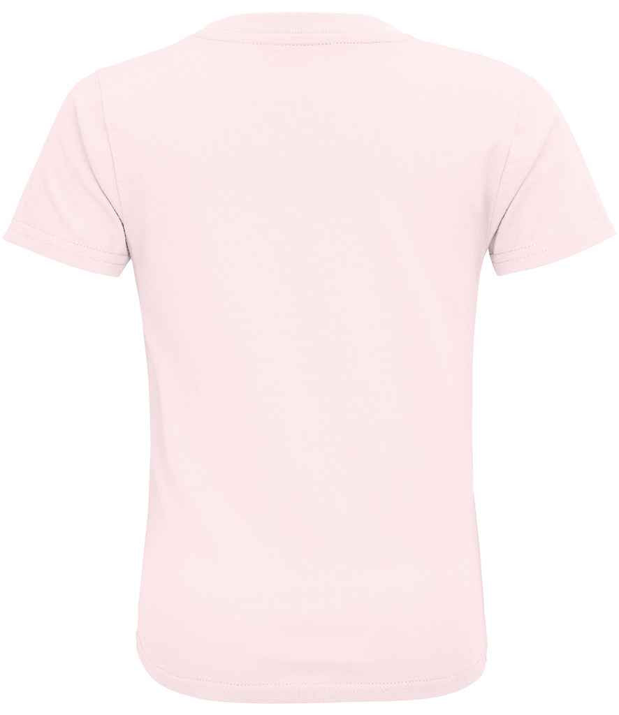 SOL'S Kids Crusader Organic T-Shirt in Pale Pink, back view
