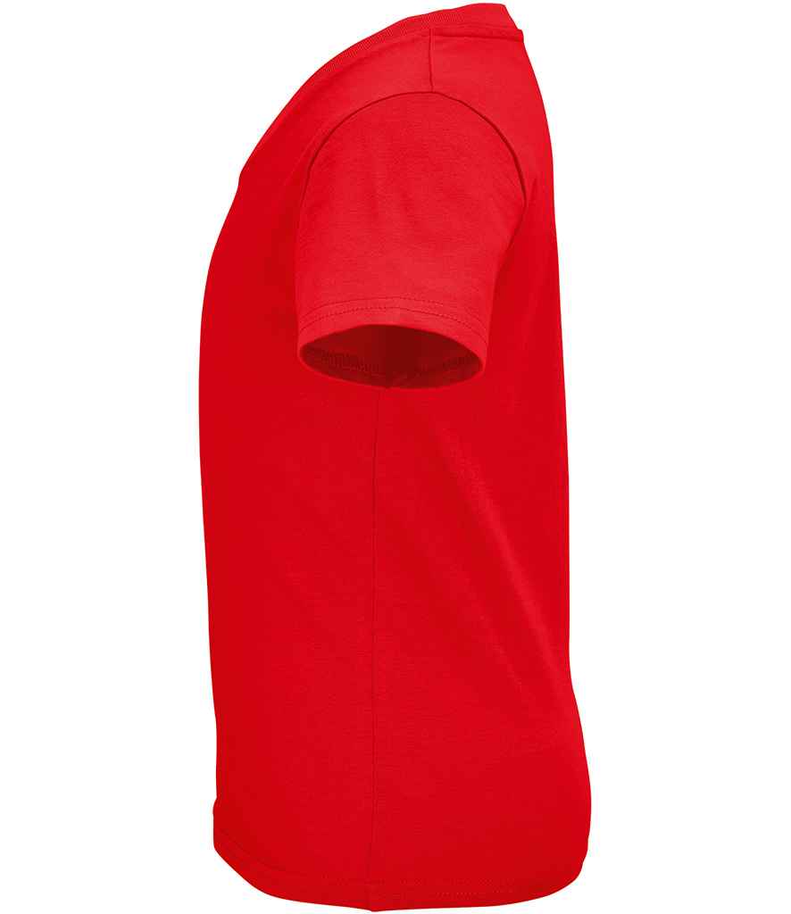 SOL'S Kids Crusader Organic T-Shirt in Red, side view