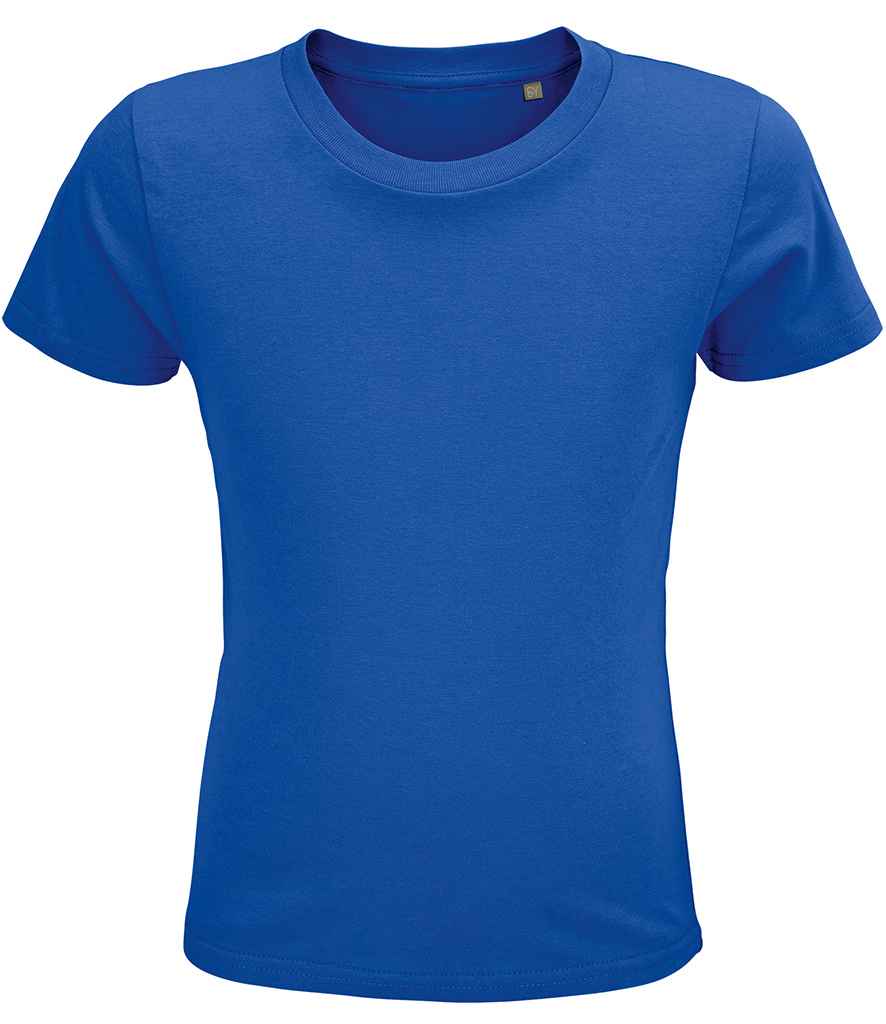 SOL'S Kids Crusader Organic T-Shirt in Royal Blue, front view