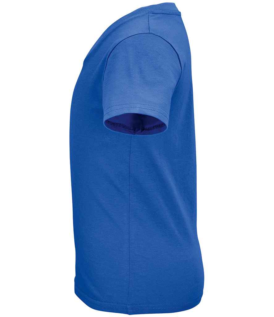 SOL'S Kids Crusader Organic T-Shirt in Royal Blue, side view