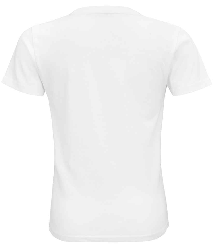 SOL'S Kids Crusader Organic T-Shirt in White, back view