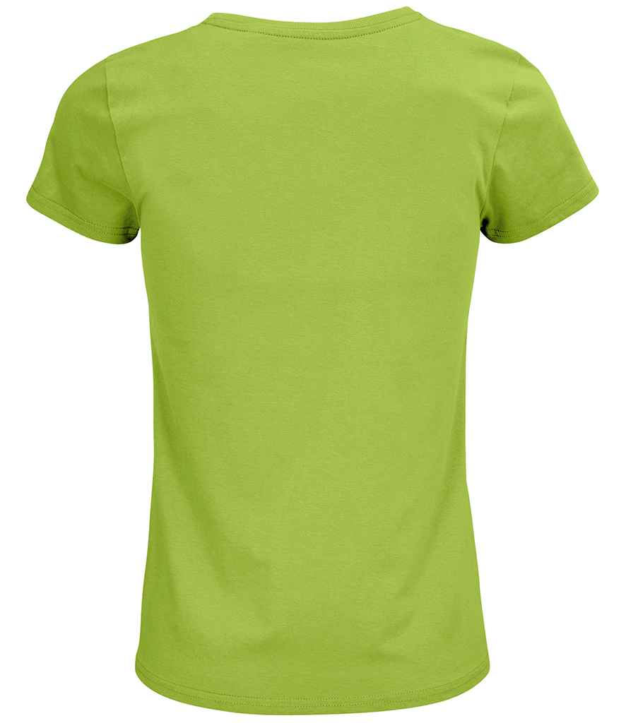 SOL'S Ladies Crusader Organic T-Shirt in Apple Green, back view