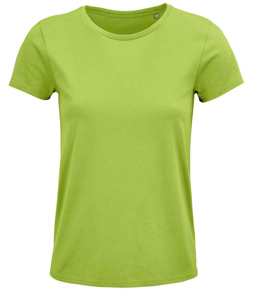 SOL'S Ladies Crusader Organic T-Shirt in Apple Green, front view