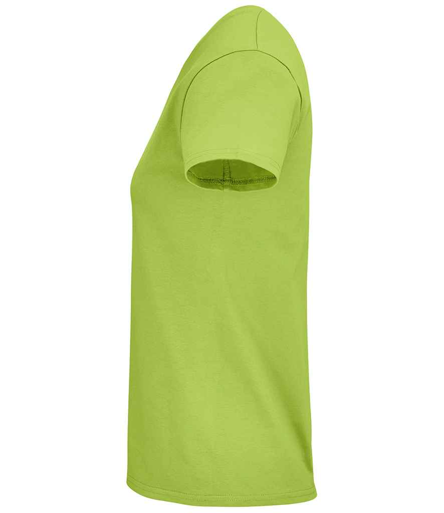 SOL'S Ladies Crusader Organic T-Shirt in Apple Green, side view