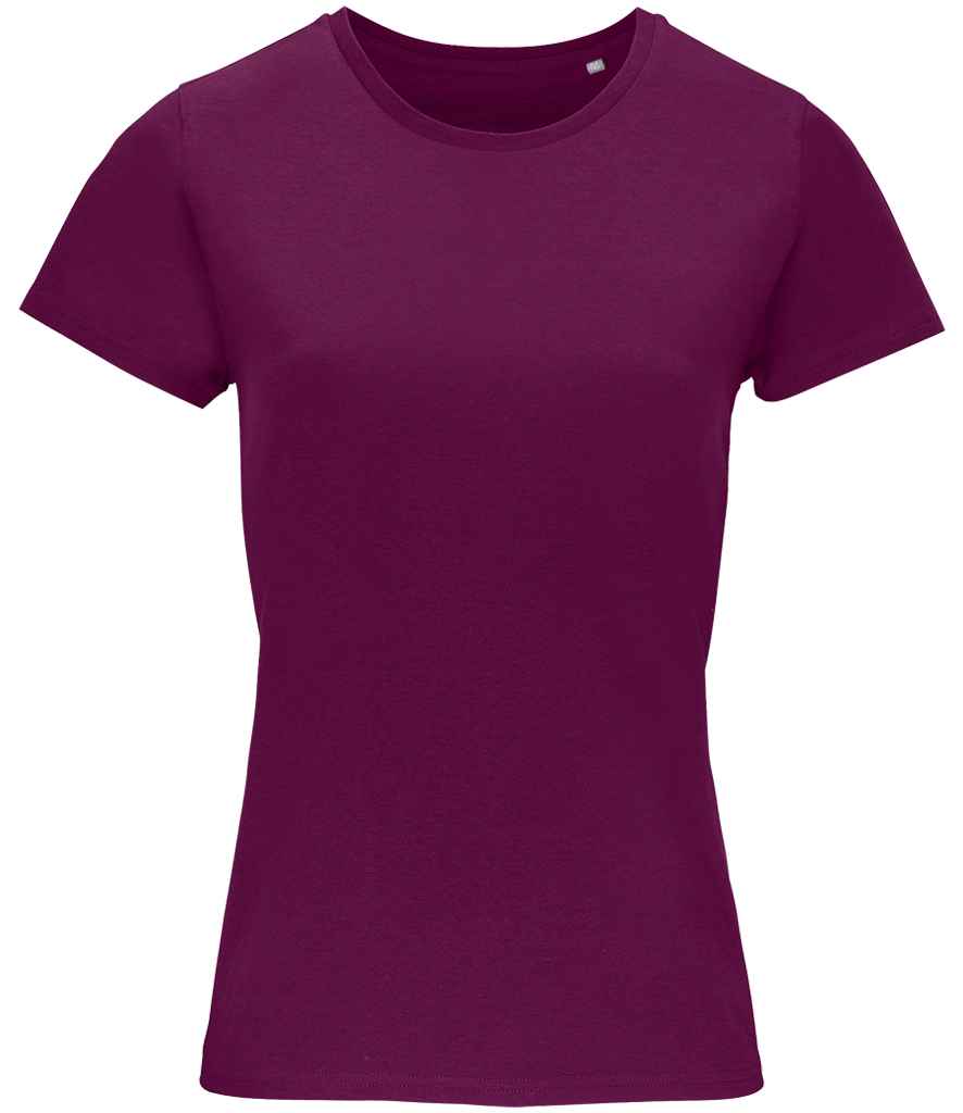SOL'S Ladies Crusader Organic T-Shirt in Astral Purple, front view