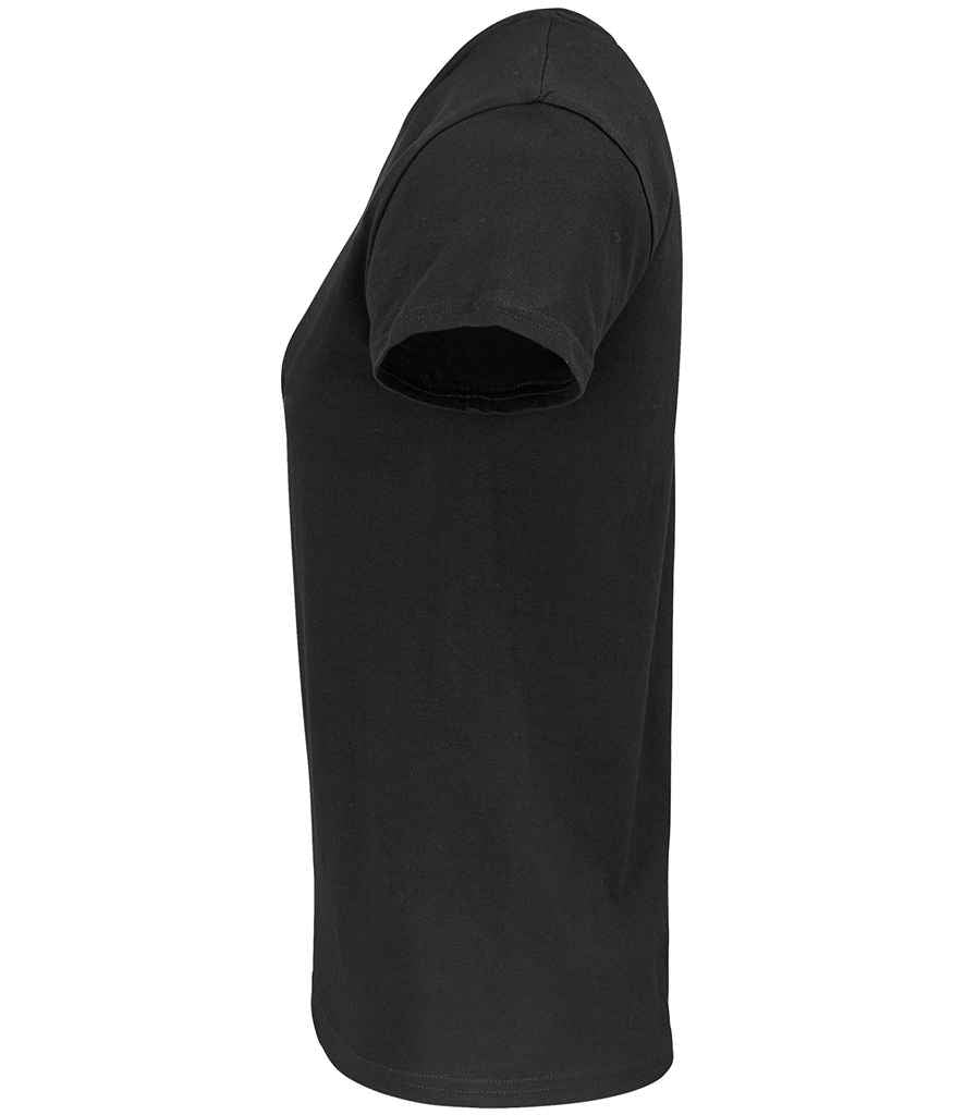SOL'S Ladies Crusader Organic T-Shirt in Deep Black, side view