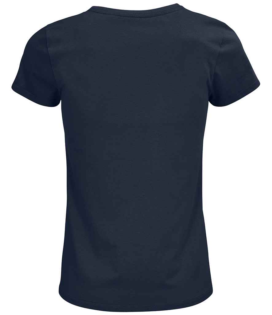 SOL'S Ladies Crusader Organic T-Shirt in French Navy, back view