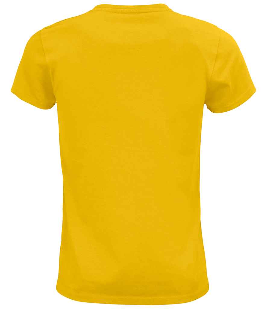 SOL'S Ladies Crusader Organic T-Shirt in Gold, back view