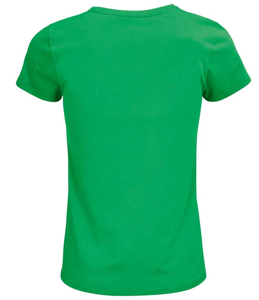 SOL'S Ladies Crusader Organic T-Shirt in Kelly Green, back view