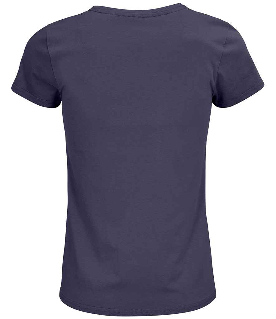 SOL'S Ladies Crusader Organic T-Shirt in Mouse Grey, back view
