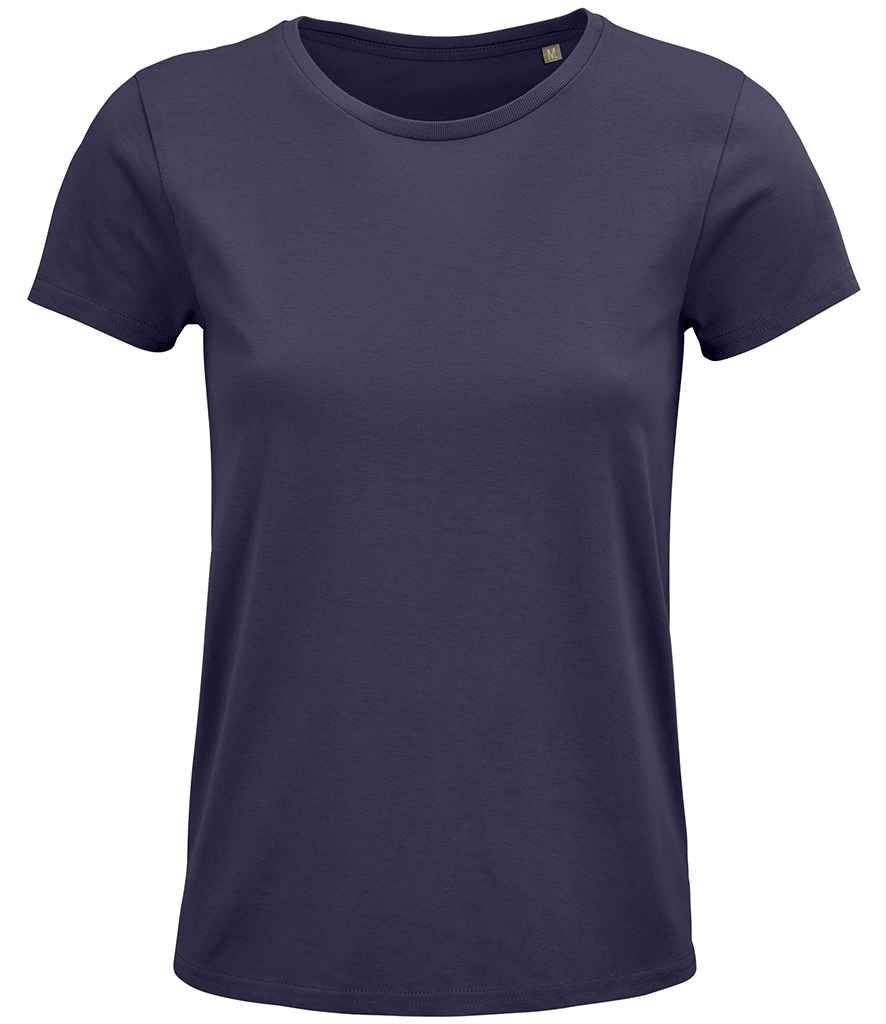 SOL'S Ladies Crusader Organic T-Shirt in Mouse Grey, front view